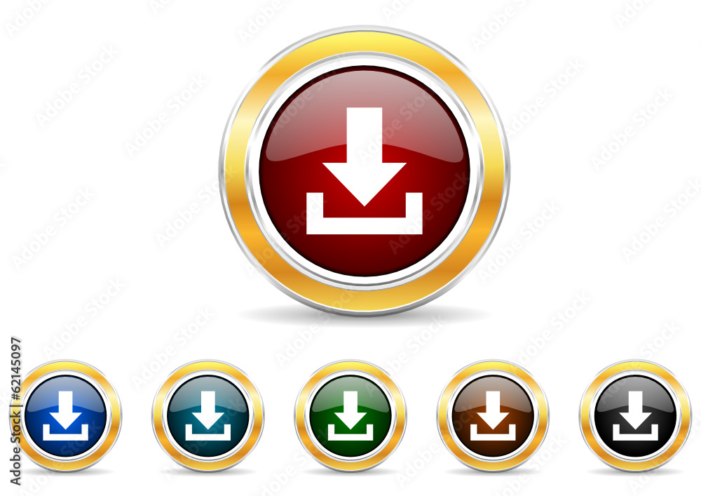 download icon vector set download icon vector set