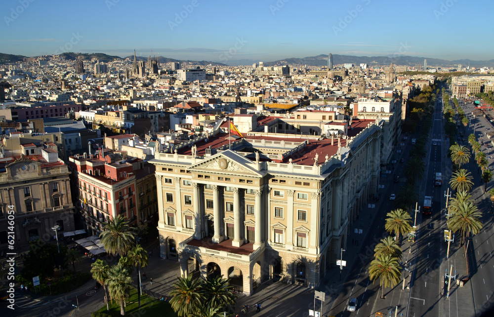 Obraz premium View of the city of Barcelona, Spain