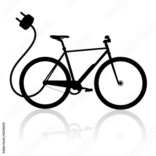 E-Bike Vector Silhouette