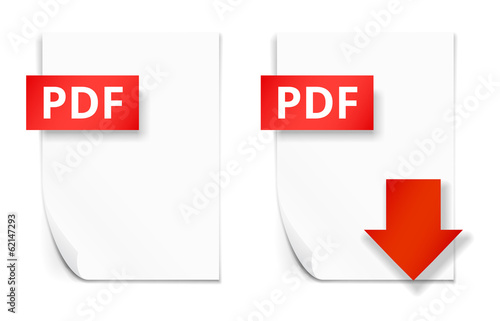 PDF paper sheet  icons