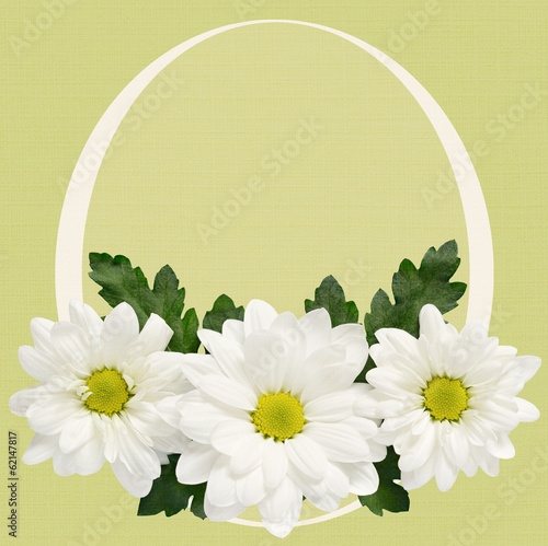 Daisy flowers with Easter f...
