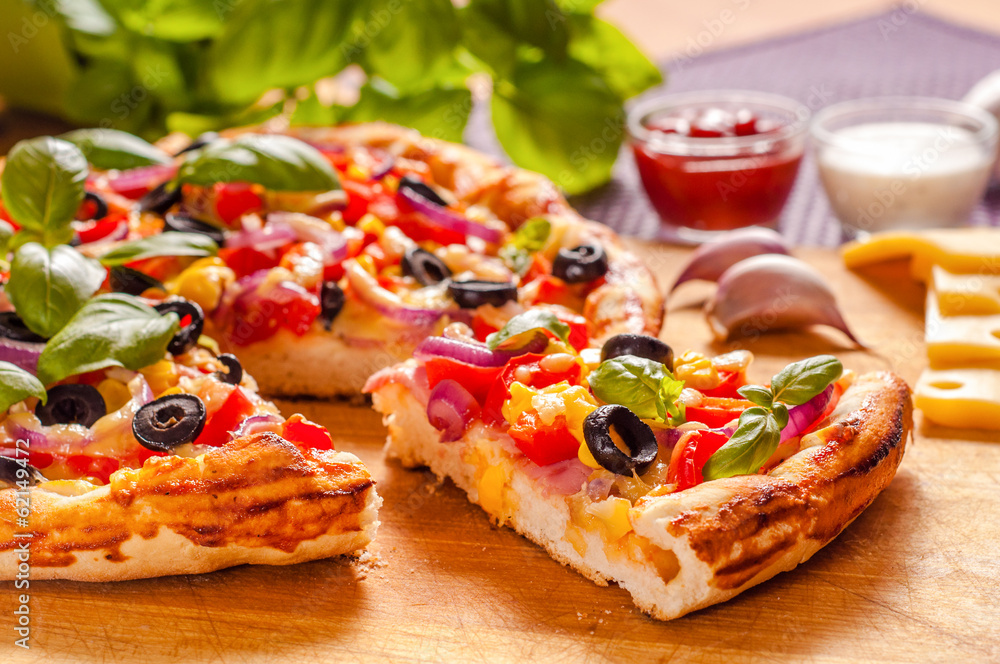 Homemade pizza Homemade pizza