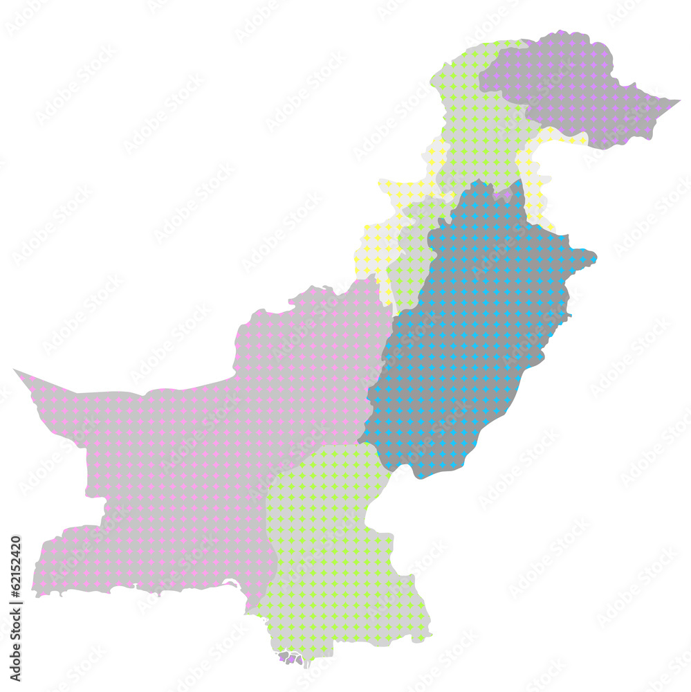 パキスタン　地図　国