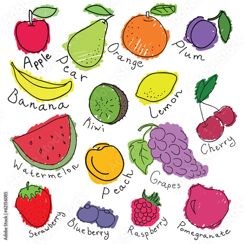 Fototapeta Naklejka Na Ścianę i Meble -  Various fruits