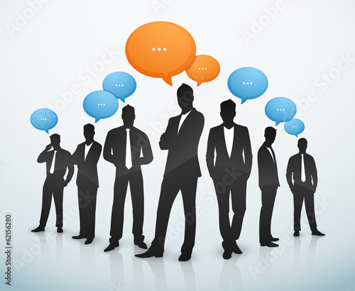 Businessman discussion conversation