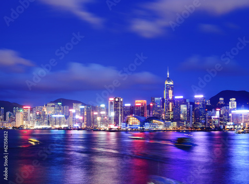 Hong Kong during evening