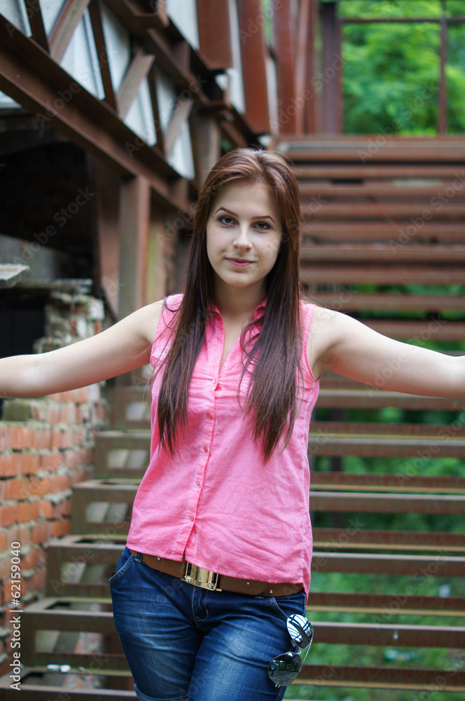 Portrait of a charming and lovely girl Portrait of a charming and lovely girl