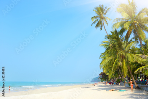 Tropical beach. White sand beach. Koh Chang