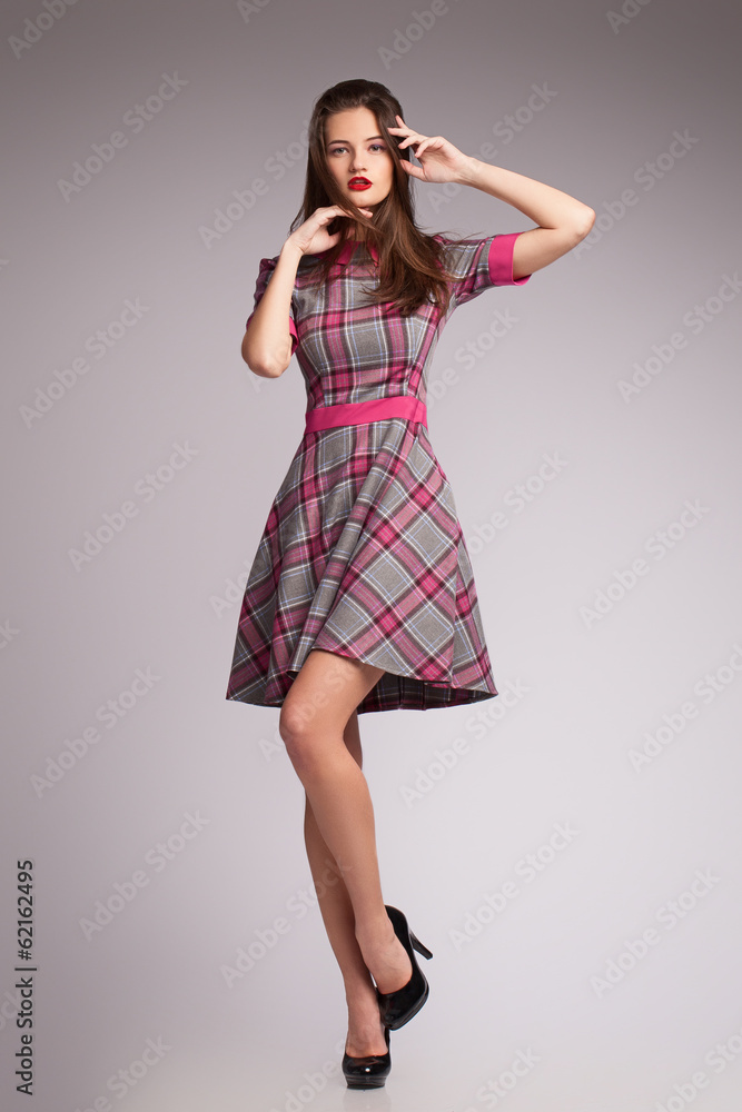 Girl in dress. Beautiful. New fashion. Girl in dress. Beautiful. New fashion.