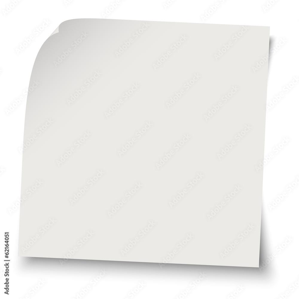 Zettel / Notiz grau blank Zettel / Notiz grau blank