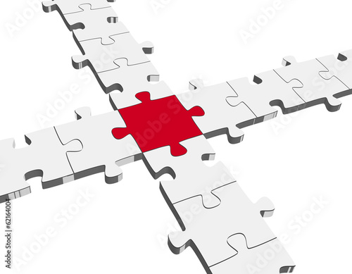 Puzzle - Verbindung / Teamwork
