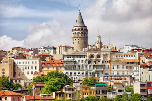 Istanbul Cityscape and Galata Tower photo