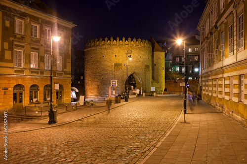 Old Warsaw at Night in Poland #62167037