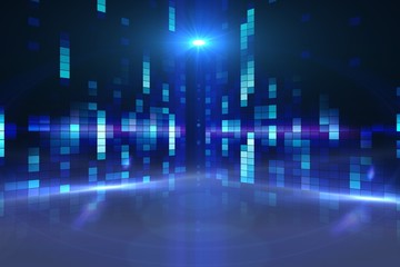 Digitally generated disco background