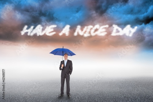 Have a nice day against cloudy landscape background © WavebreakMediaMicro