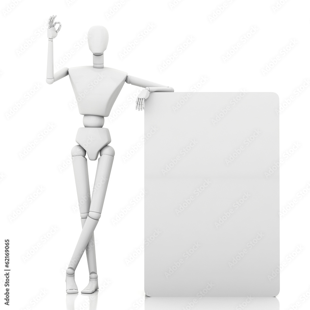 3d man leaning on something and showing okay hand gesture 3d man leaning on something and showing okay hand gesture