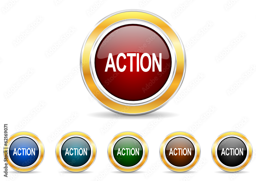 action icon vector set action icon vector set