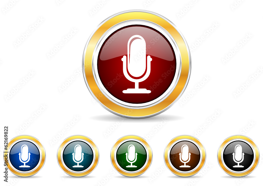 microphone icon vector set microphone icon vector set