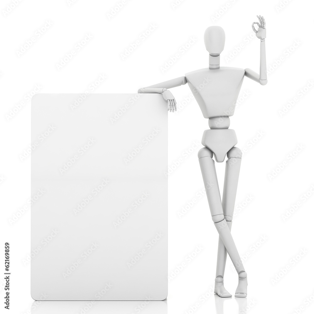 3d man leaning on something and showing okay hand gesture 3d man leaning on something and showing okay hand gesture
