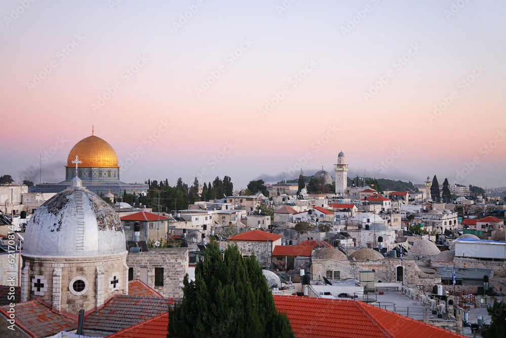 The roofs of the old city of Jerusalem