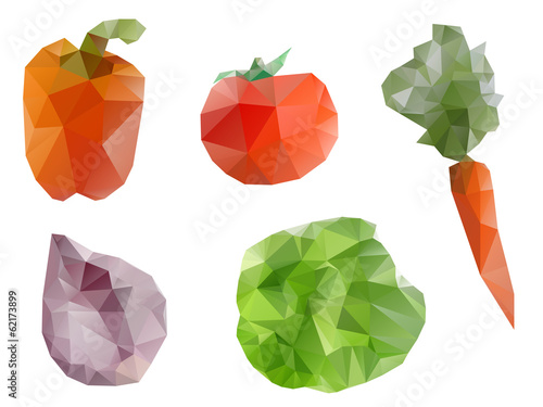 Polygonal geometric vegetables