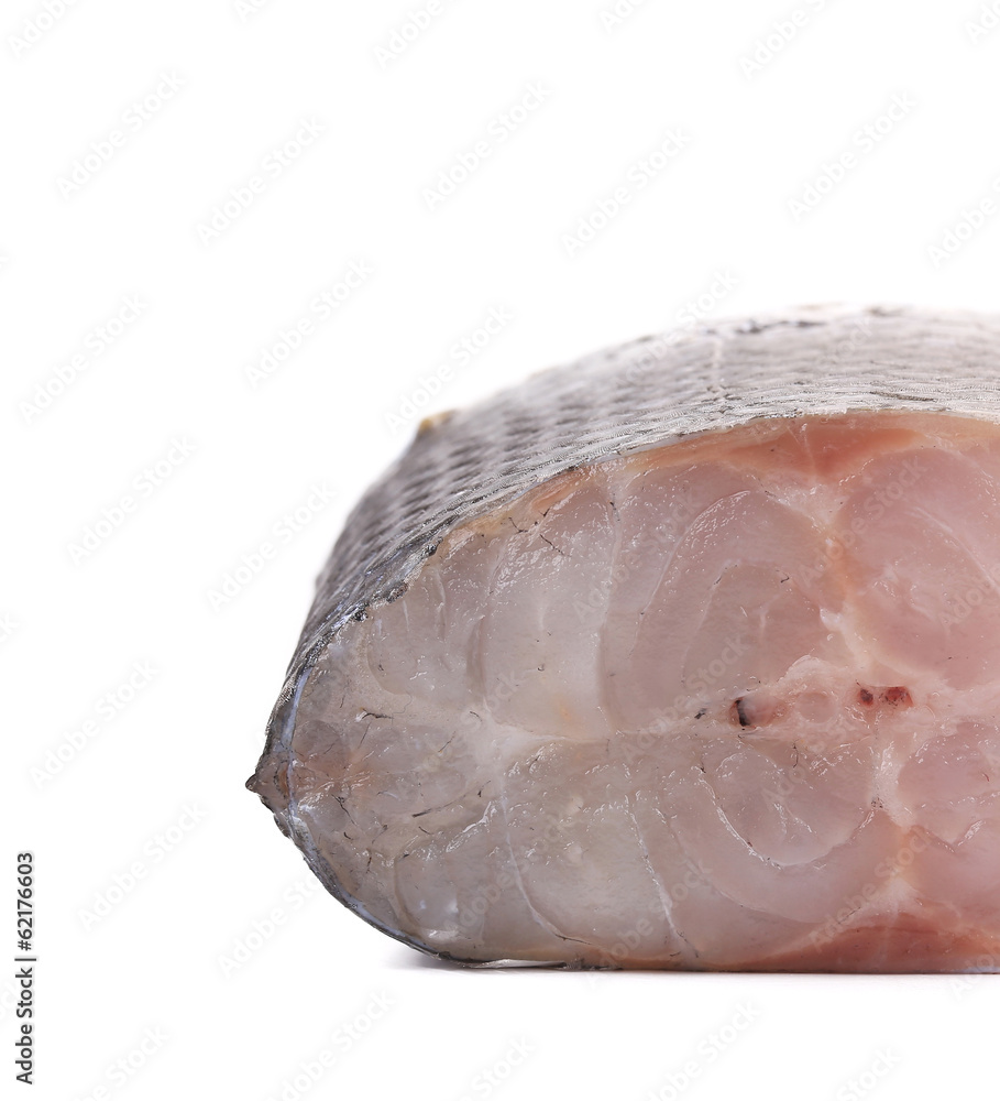 Fresh steaks of seabass close up. Fresh steaks of seabass close up.