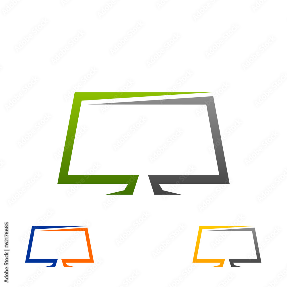 LeD TV Logo - obrazy, fototapety, plakaty 