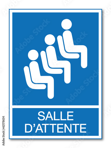 Panneau salle d'attente.
