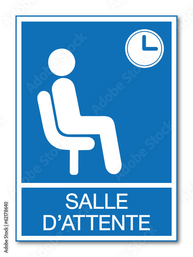 Panneau salle d'attente.