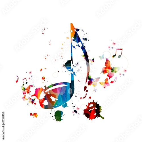 Colorful music background