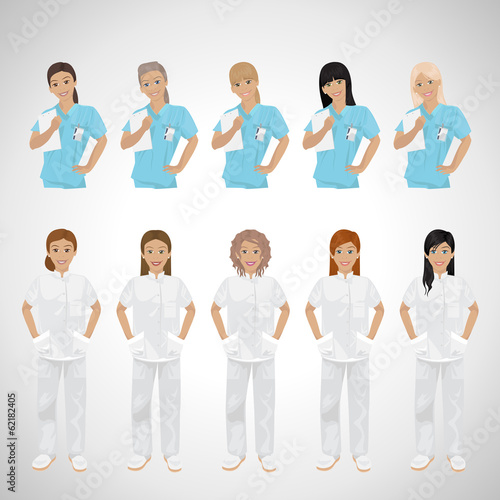 Women Doctor - Isolated On White Background