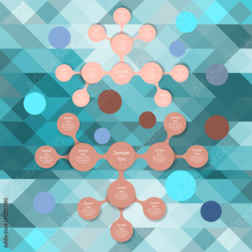 metaball colorful round diagram infographics photo