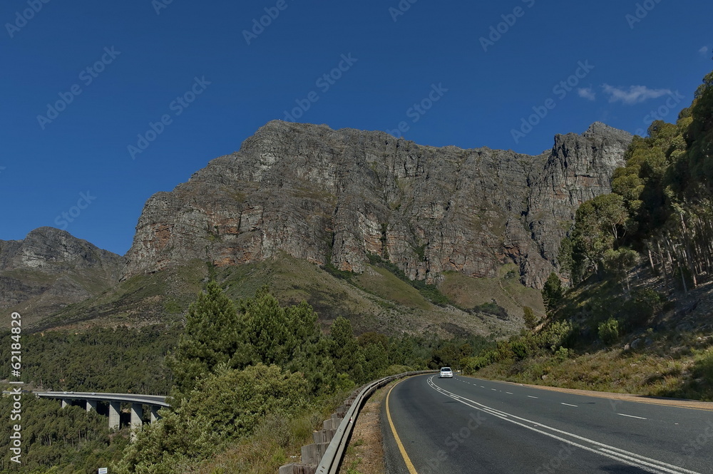 Rock formation along the highway