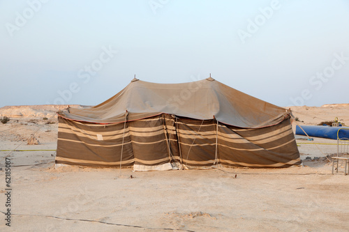 Valokuva Bedouin tent in the desert of Qatar, Middle East