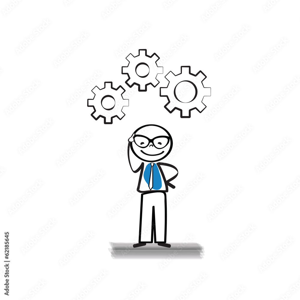 Business man thinking Business man thinking