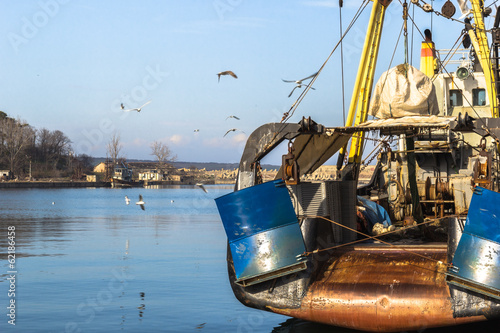 fishing boat on a mooring © pbnew