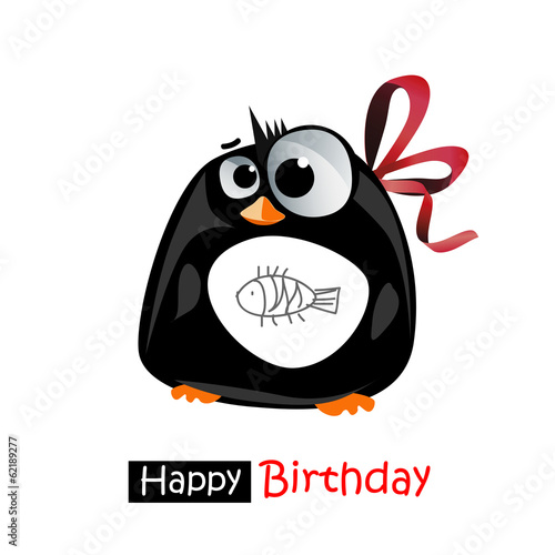 Happy Birthday smile penguin gift