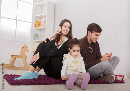 Family in the room
