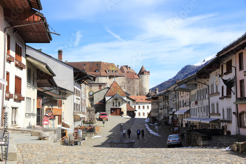 Village de Gruyères en Suisse