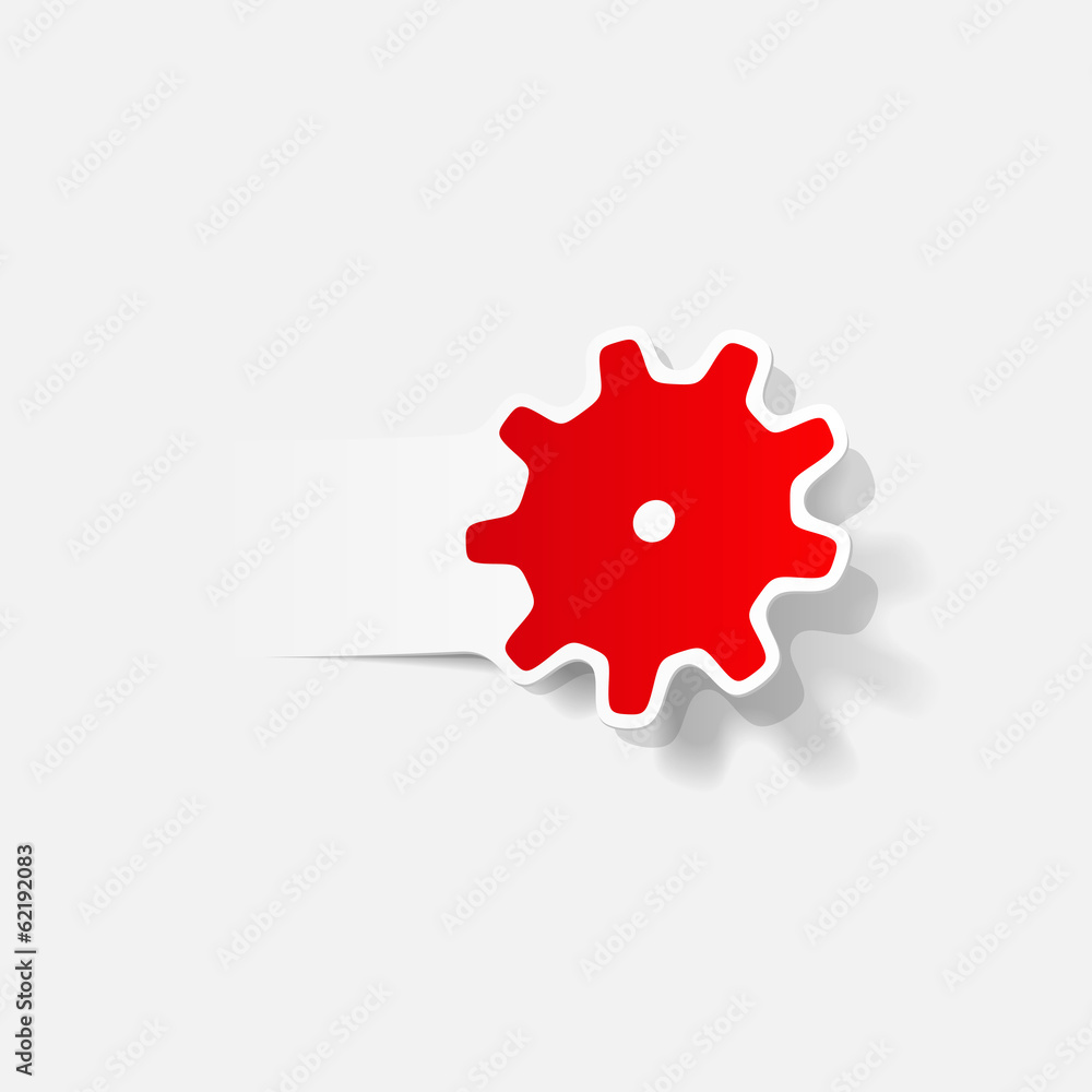realistic design element: cogwheel realistic design element: cogwheel