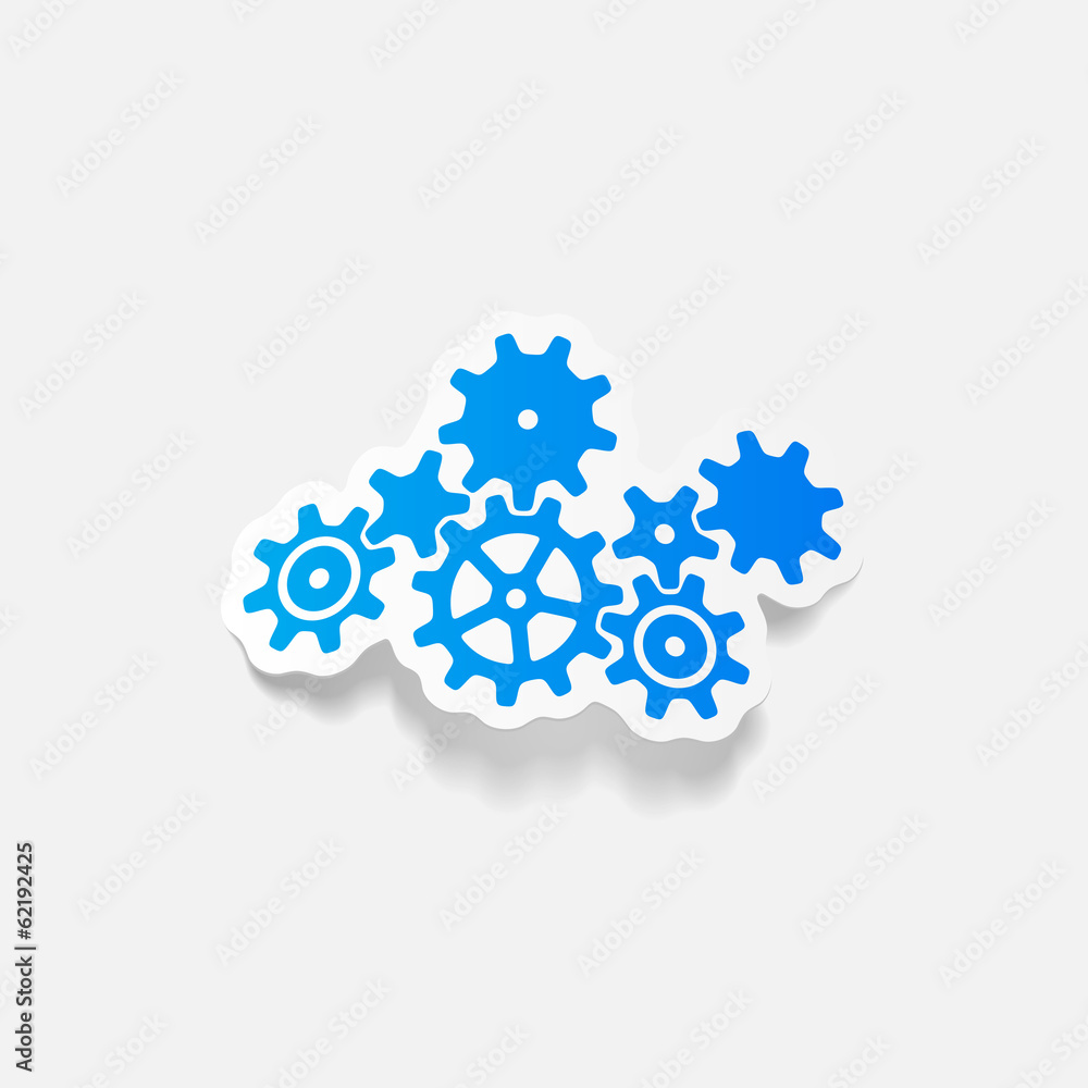 realistic design element: cogwheel realistic design element: cogwheel