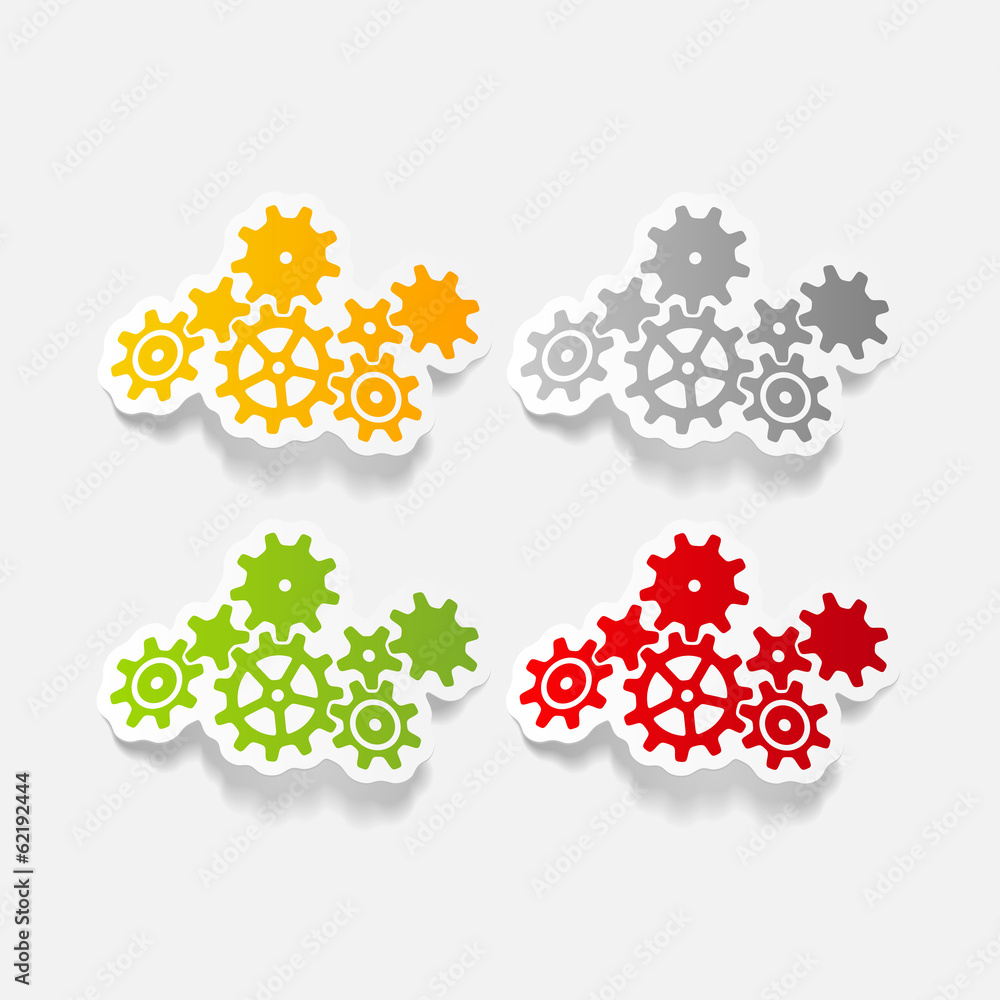 realistic design element: cogwheel realistic design element: cogwheel