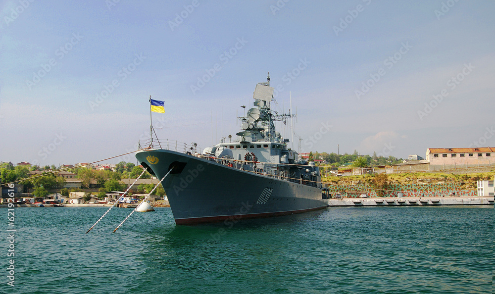 Ukrainian flagship Hetman Sahaydachniy in Sevastopol