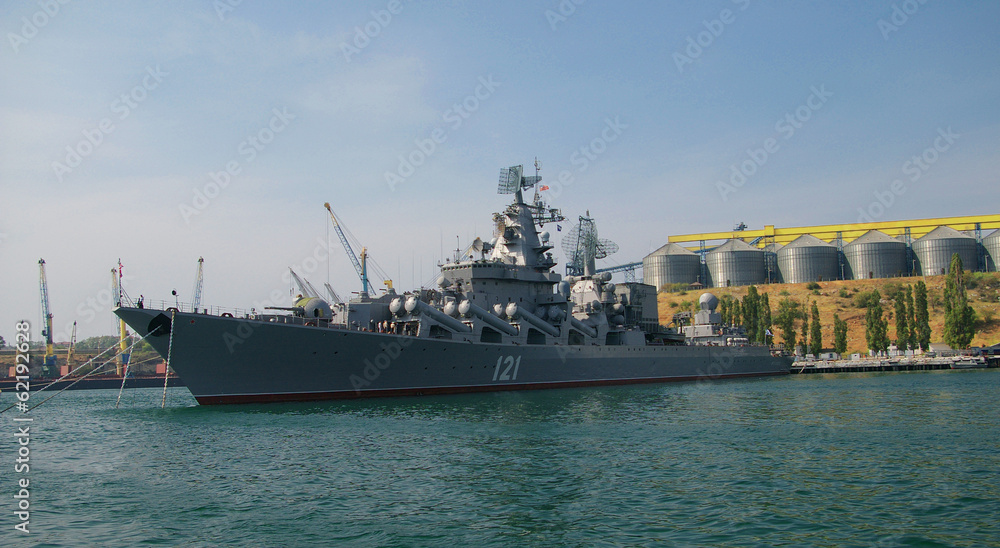 Cruiser Moskva in Sevastopol