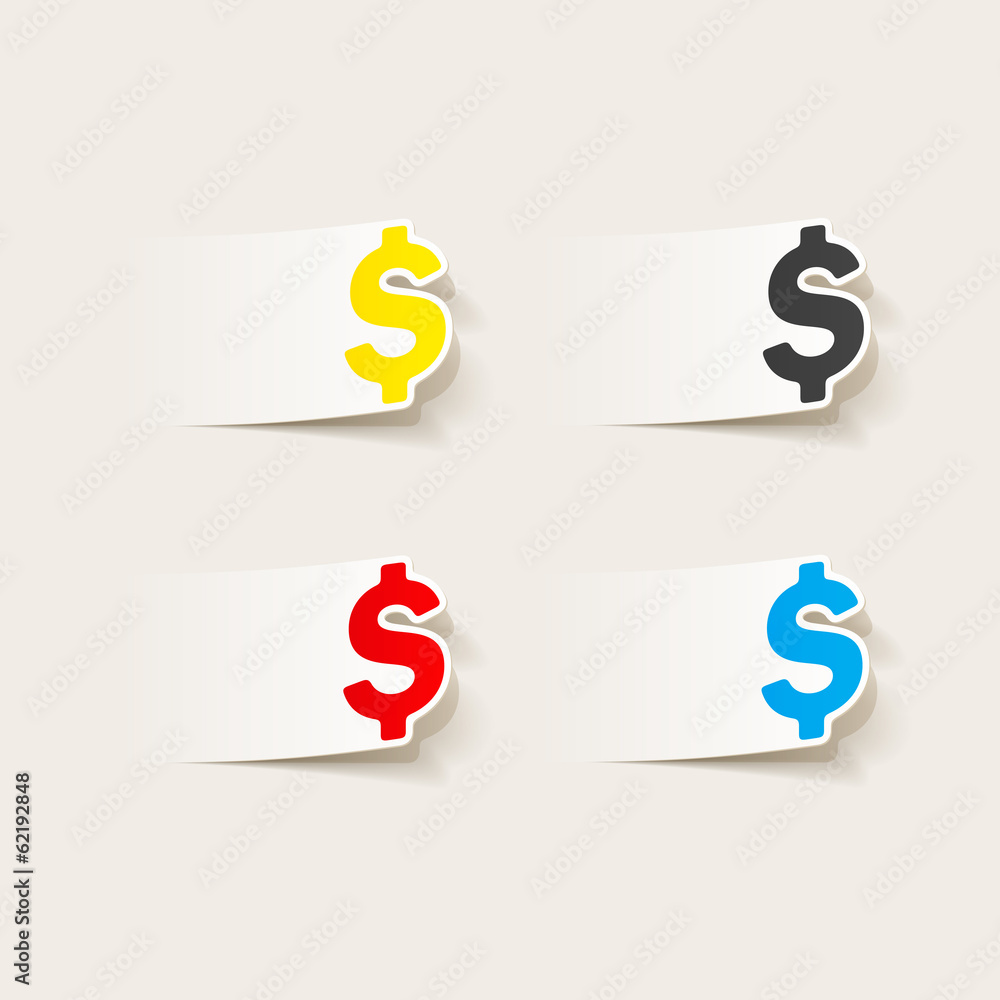realistic design element: money realistic design element: money