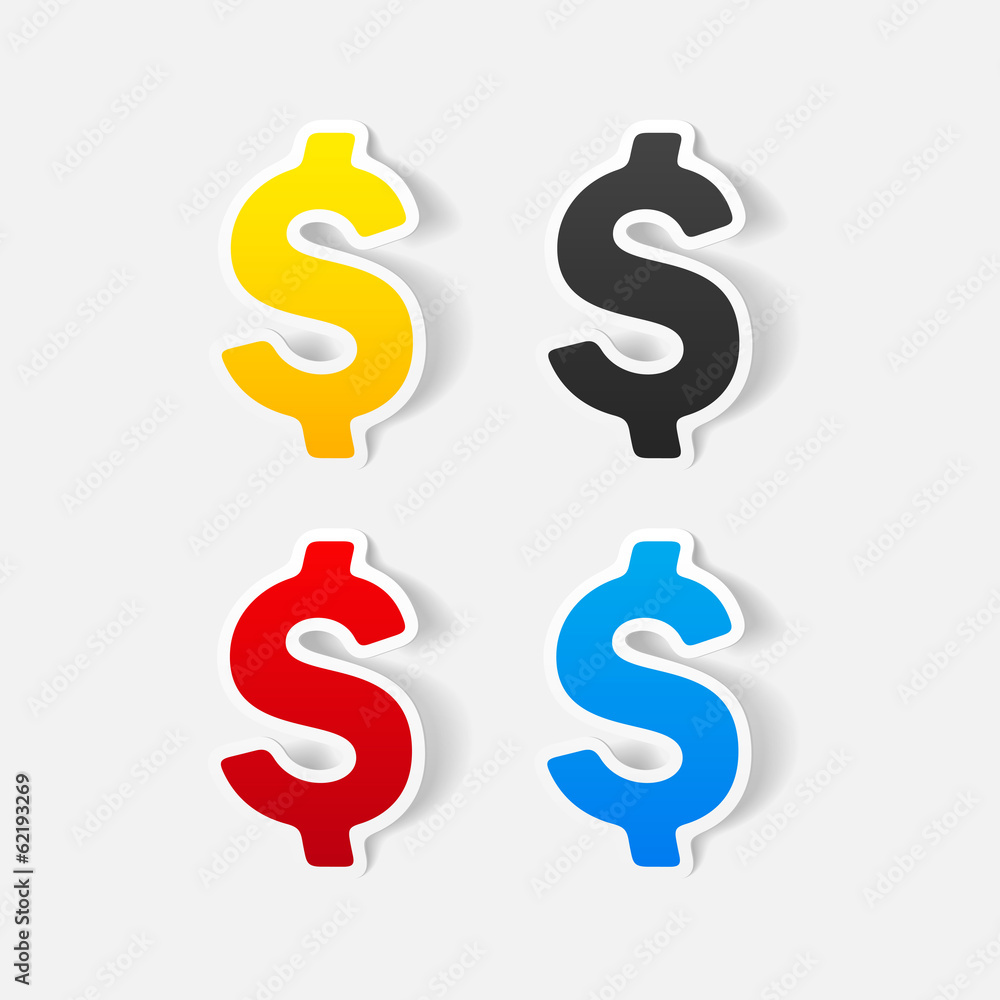 realistic design element: money realistic design element: money