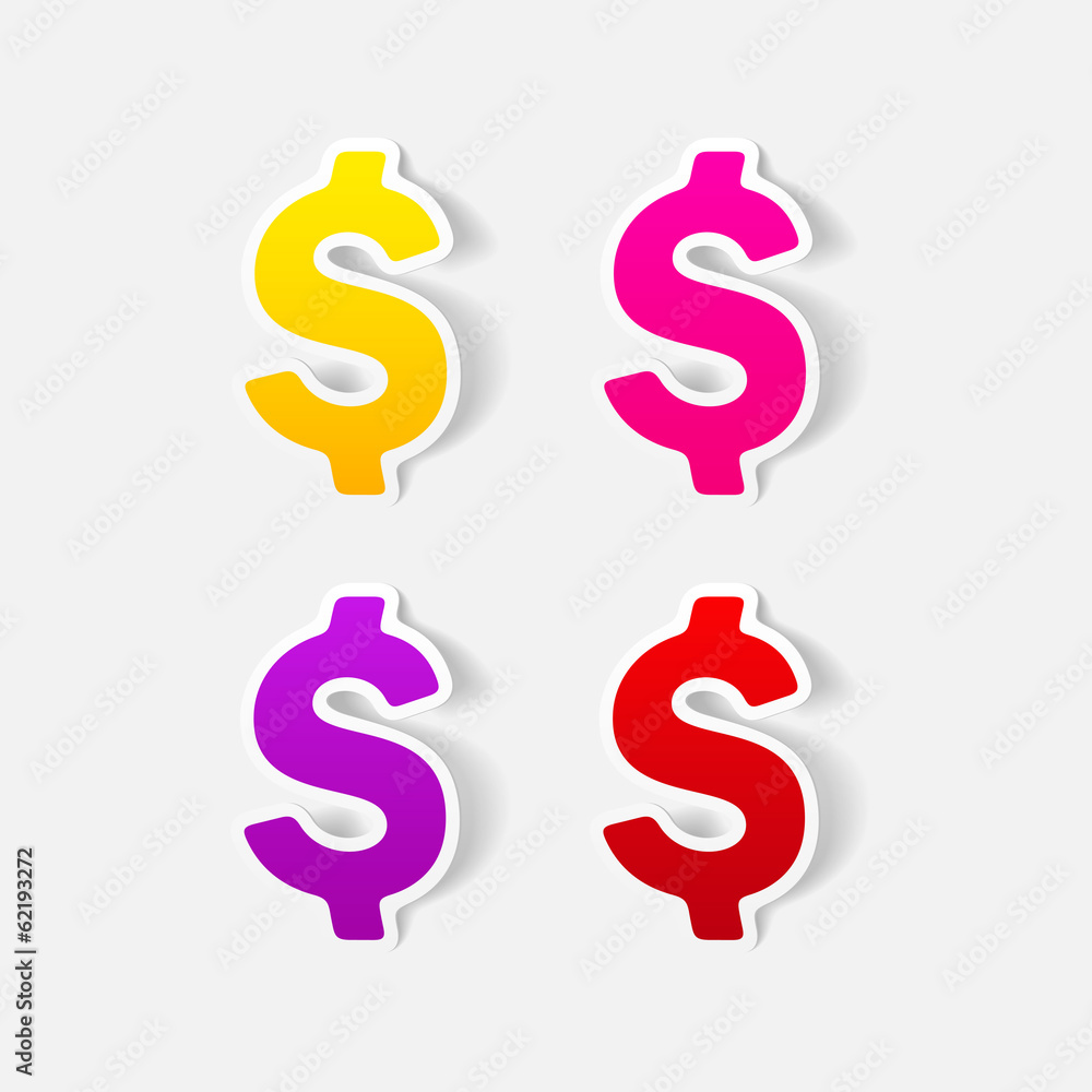 realistic design element: money realistic design element: money