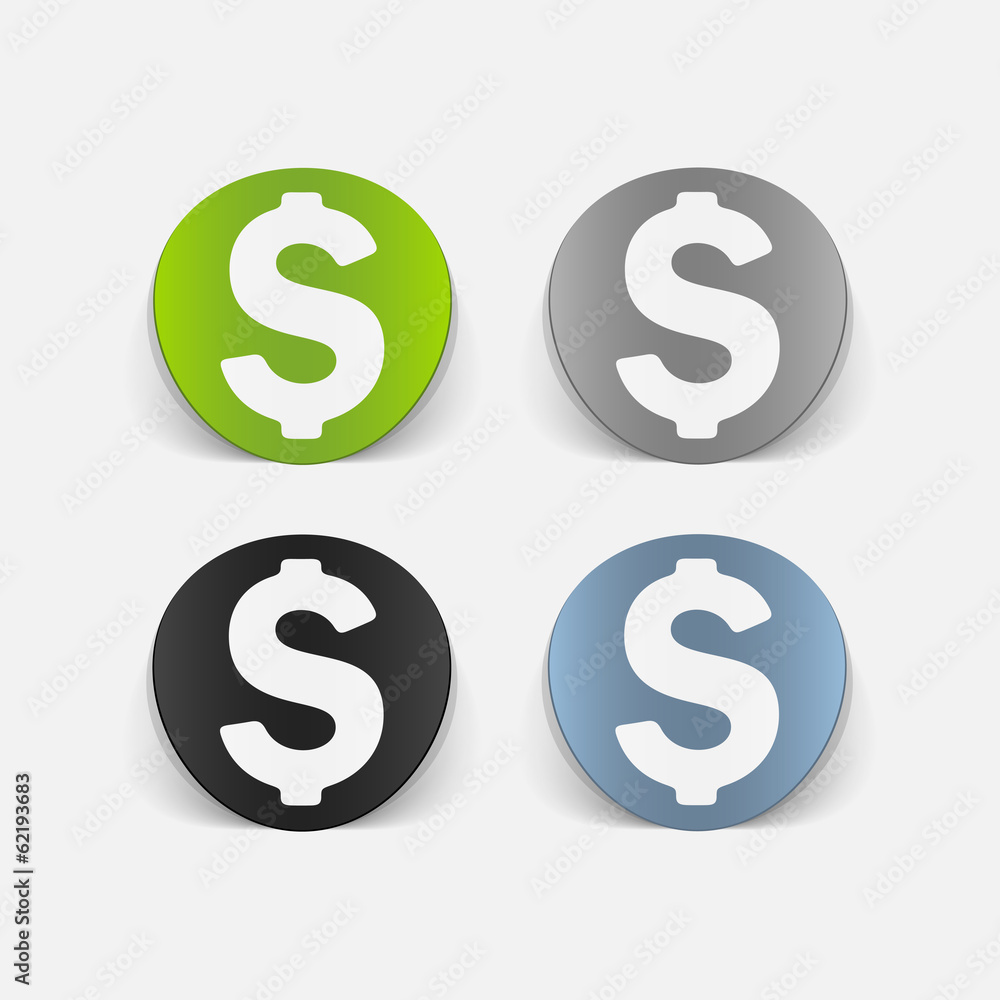 realistic design element: money realistic design element: money