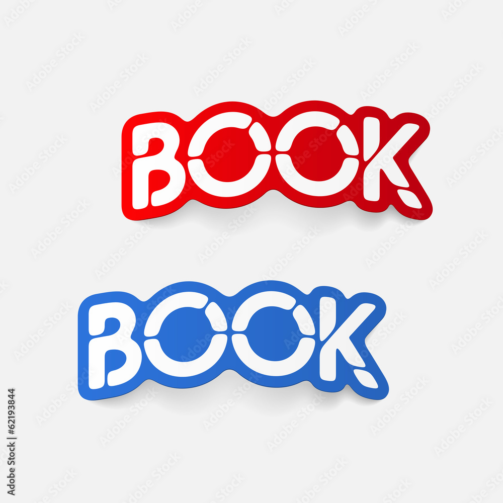 Fototapeta premium realistic design element: book