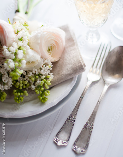 wedding elegant dining table setting